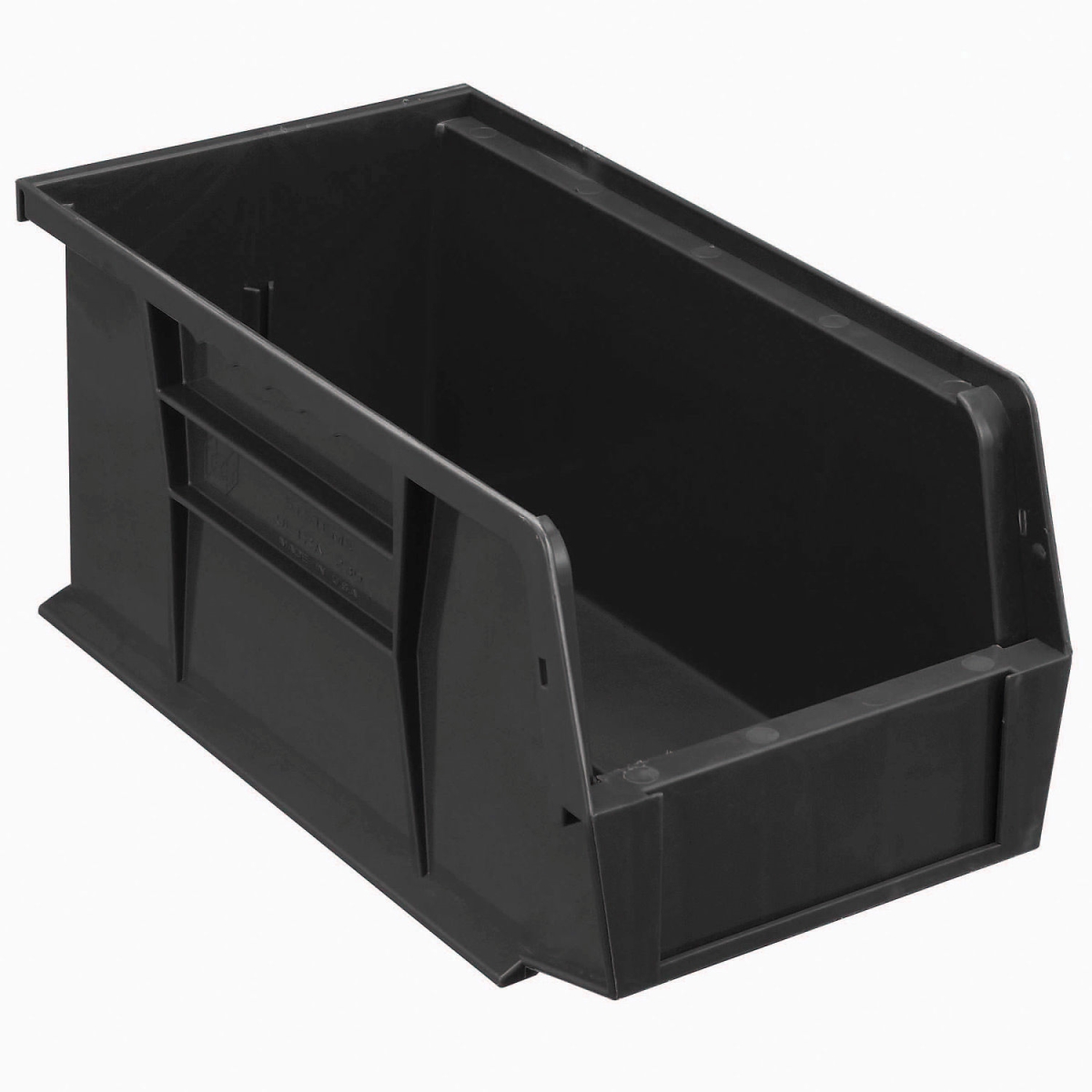 550106BK Plastic Stacking Bin - 10.875 x 5.5 x 5 in. - Black