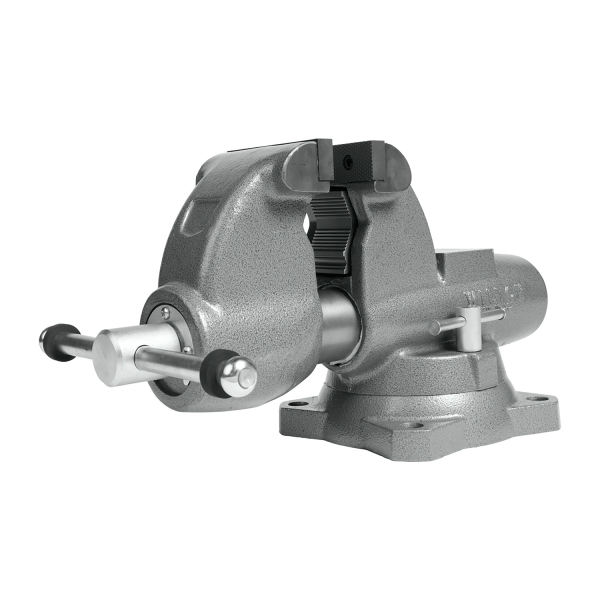 B3081199 4.5 in. Wilton Combination Pipe & Bench Jaw Round Channel Vise with Swivel Base - Gray