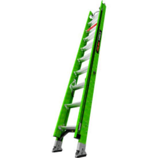 B3144993 Hyperlite Extension Ladder with Ground Cue & V-Rung - Green - 20 ft. Type IAA - 375 lbs