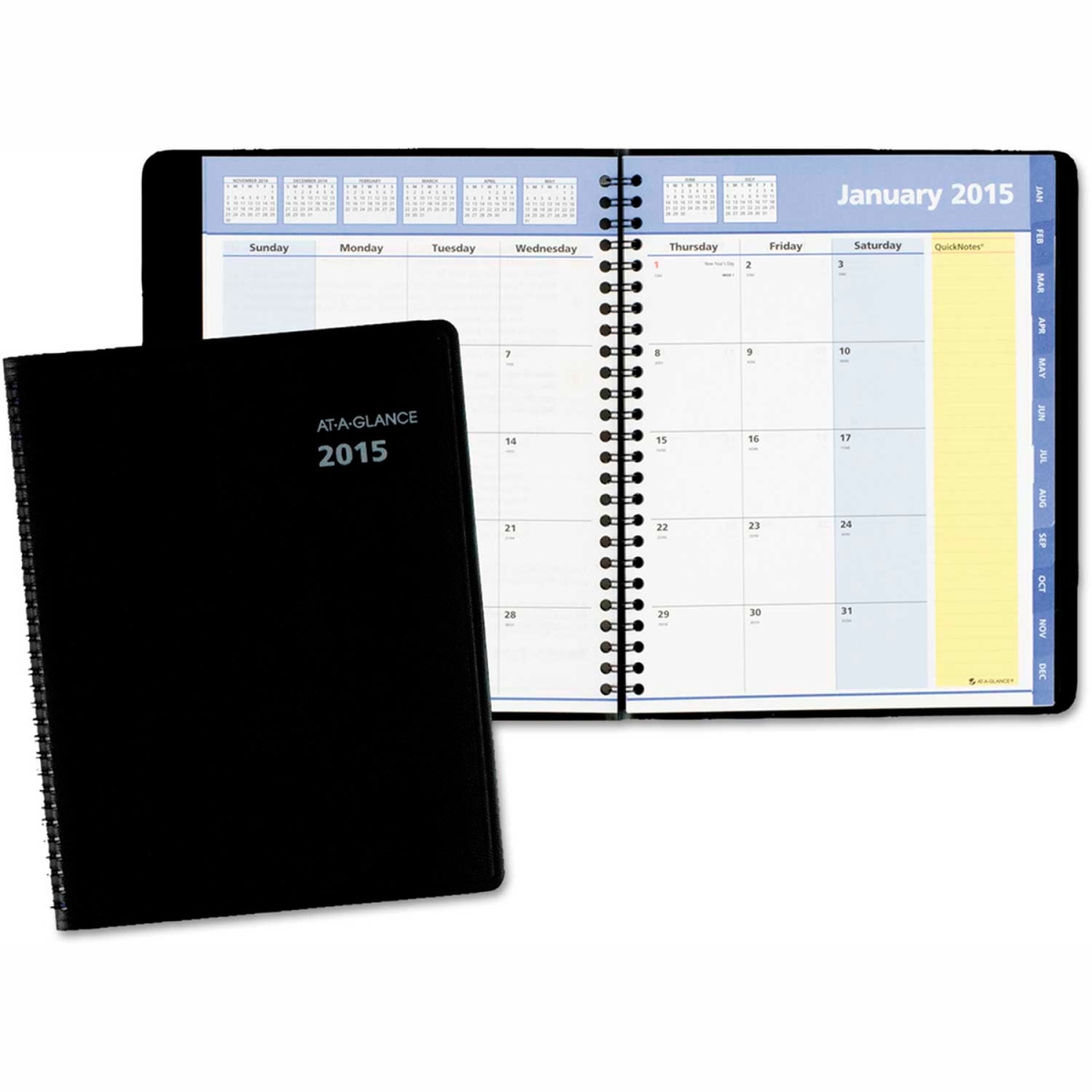 B1601712 Quick Notes Monthly Planner - 8.75 x 7 in. - January to December - 2025