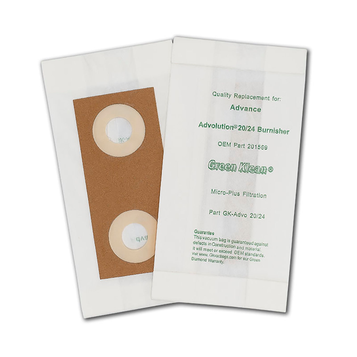 B553132 Advance Advolution Passive Dust Bag for 20 & 24 Burnishers - 10 Packs per Case