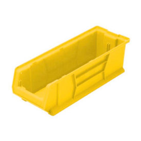 Quantum Food Service QUS970 YL Hulk Stack Shelf Container - 29 7/8 x 8 1/4, Yellow, Case of 6