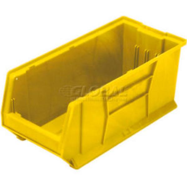 Quantum Food Service QUS973 YL Hulk Stack Shelf Container - 29 7/8 x 11, Yellow, Case of 4