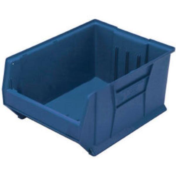 Quantum Food Service QUS976 BL Hulk Stack Shelf Container - 29 7/8 x 16 1/2, Blue