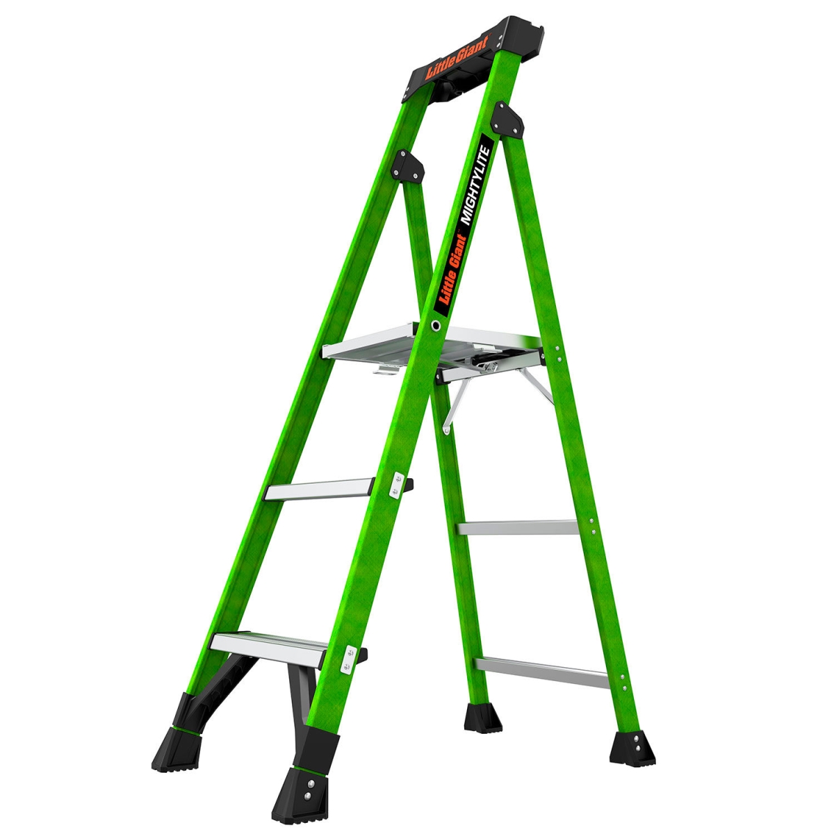 B3145145 Mighty Lite Step Ladder - Green - 5 ft. Type IA - 3 Step - 300 lbs