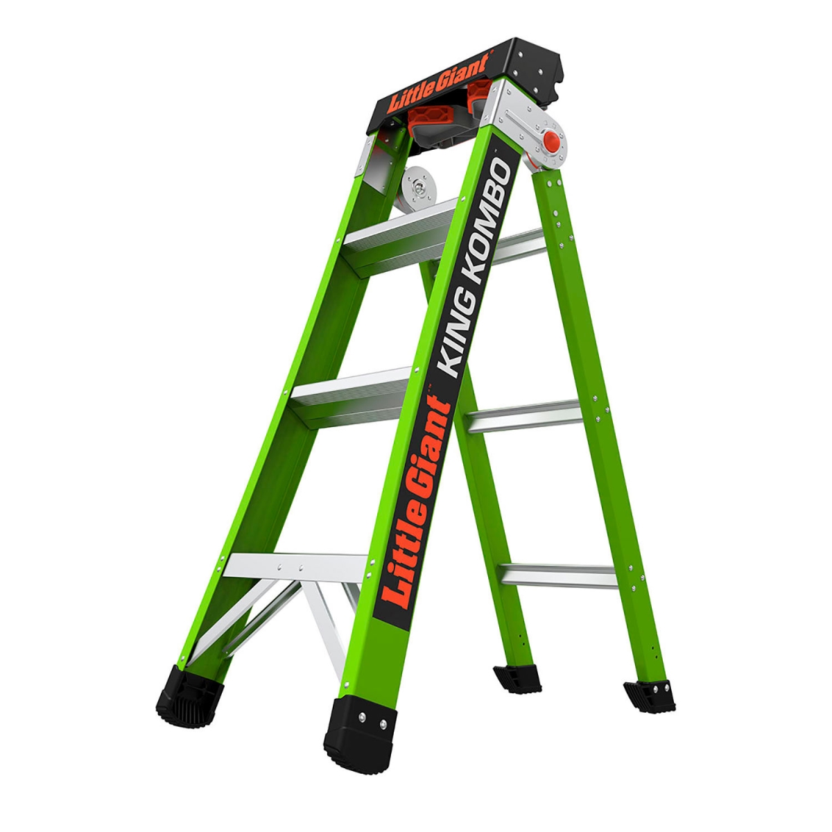 B3145179 King Kombo Professional Combination Ladder - Green - 4 ft. Type IAA - 3 Step - 375 lbs