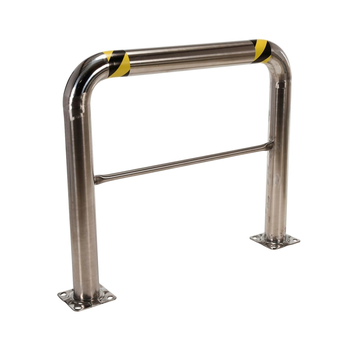 Stainless Steel High Profile Machinery Guard - Silver - 48 x 42 x 4.5 in. - Heavy Duty Impact Protection