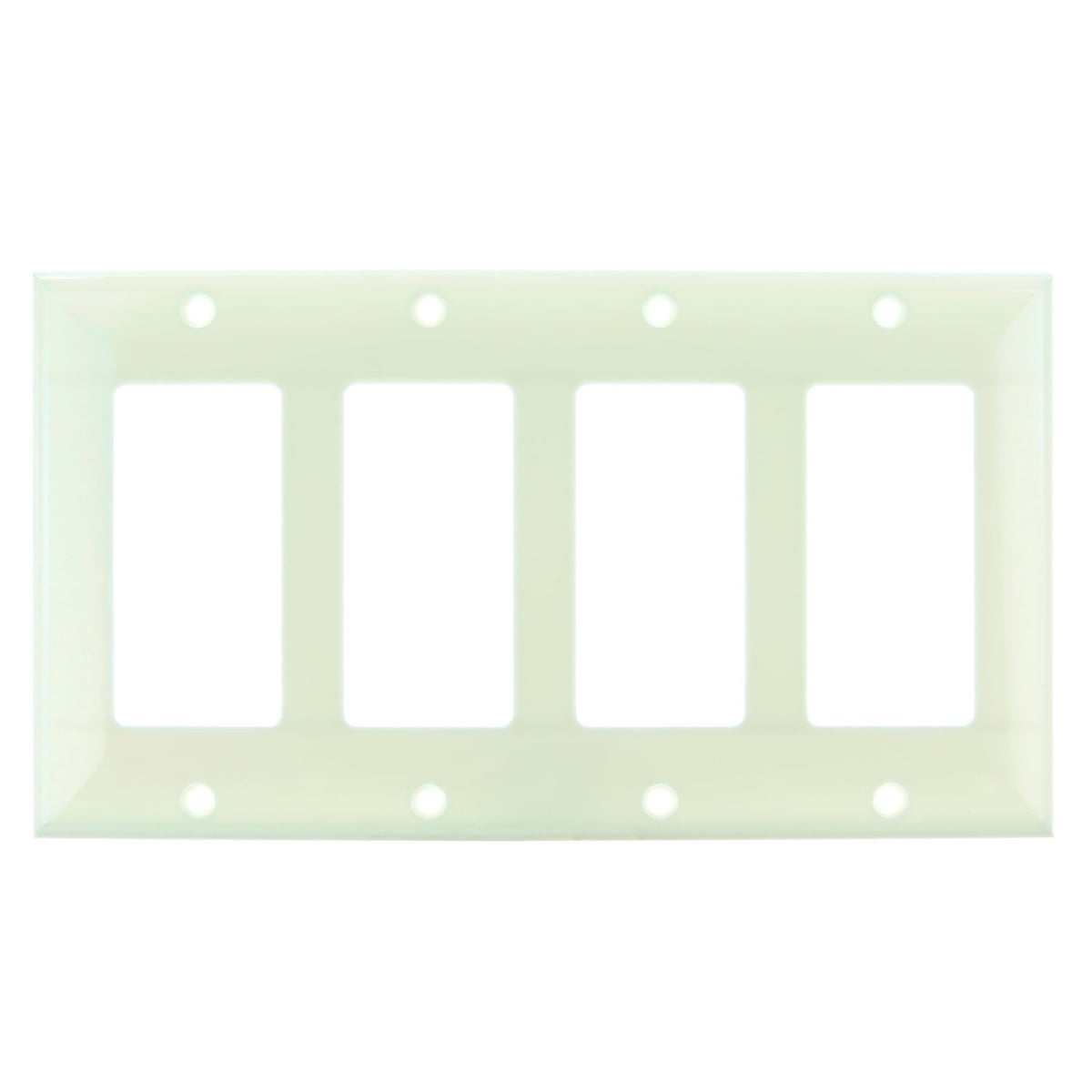 B3167350 Sunlite Decorative Switch & Receptacle Cover Plate - 4-Gang - Almond - Pack of 12