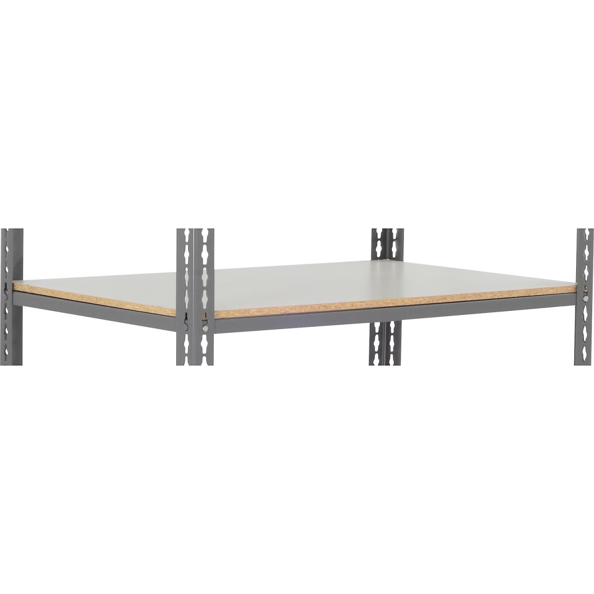 Global Industrial SBS2448L Standard Duty Boltless Shelving Additional Shelf - Laminate Deck, Gray - 48 x 24 in.