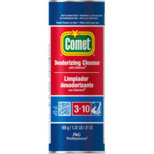 B567257 Comet Deodorizing Powder Cleanser with Chlorinol - 21 oz Can - 24 Cans - 32987