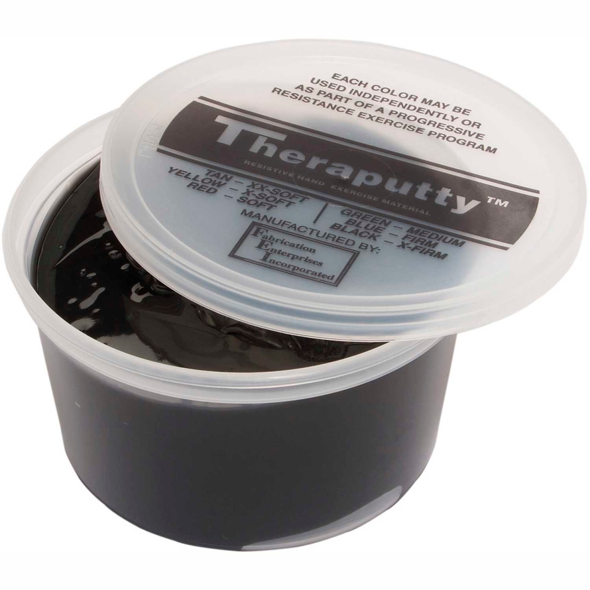 B2177001 Thera-Putty Standard Exercise Putty - Black - X-Firm - 1 lbs