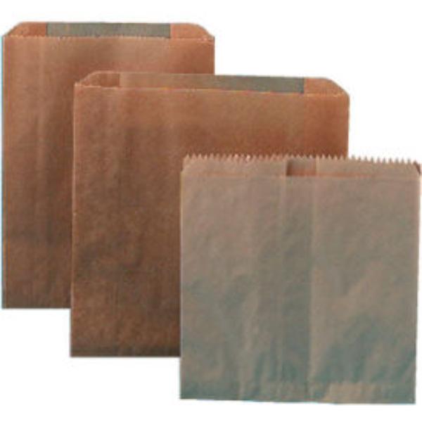 Picture of United Stationers Supply B260086 HOS6802W Kraft Waxed Sanitary Napkin Paper Liners for Floor Receptacles - 8 x 7 x 8 in. - 500 per Case