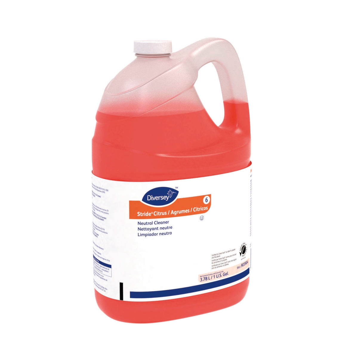 Picture of United Stationers Supply B2685603 Diversey Stride Neutral Cleaner - Citrus - 1 gal - 4 Bottles per Case
