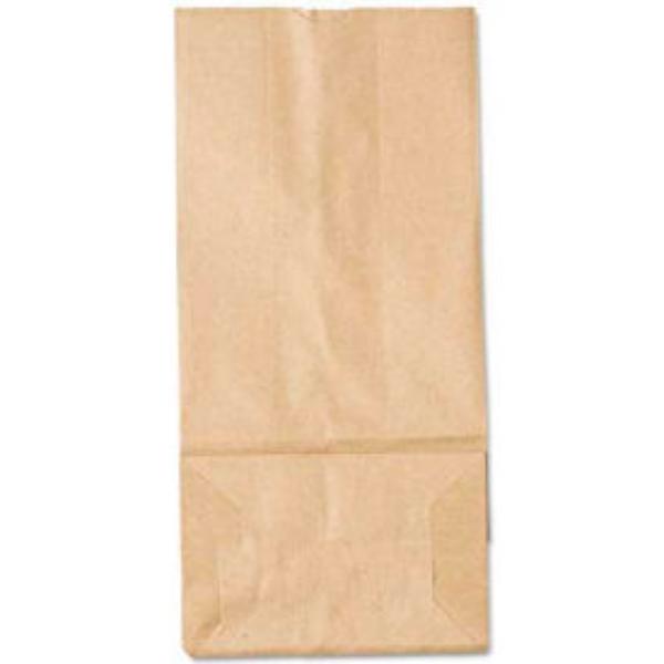 Picture of United Stationers Supply B1505518 Duro Bag Paper Grocery Bags - No. 5 - 5.25 x 3.43 x 10.937 in. - Kraft - Pack of 500