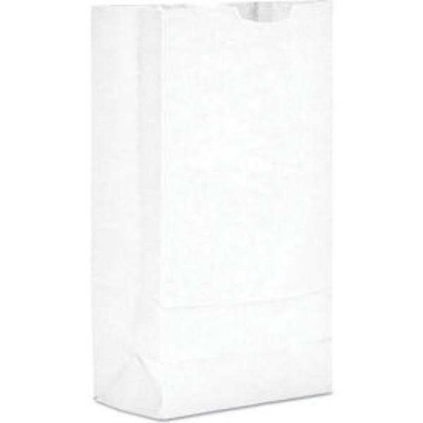 Picture of United Stationers Supply B567487 Duro Bag Paper Grocery Bags - No. 10 - 6.312 x 4.187 x 13.375 in. - White - Pack of 500