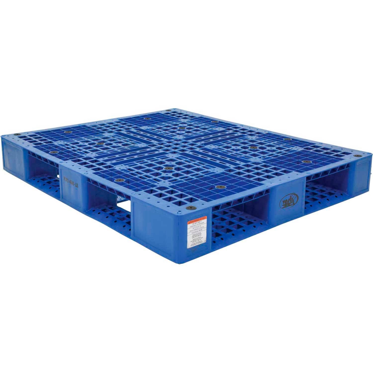 Picture of Vestil Manufacturing 239867BL Stackable Open Deck Pallet - Plastic - 4-Way Entry - 47.375 x 39.5 in. - Blue - 6600 lbs