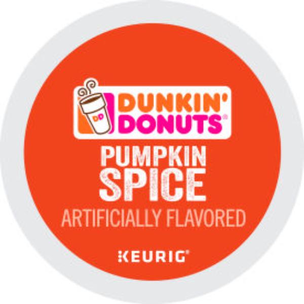 Picture of United Stationers Supply B3142688 Dunkin Pumpkin Spice Coffee - Regular - Medium Ground - K-Cup Pods - 0.37 oz Capacity - Pack of 22