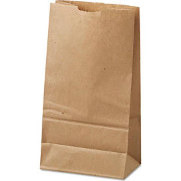 Picture of United Stationers Supply B567429 Duro Bag Paper Grocery Bags - No. 6 - 6 x 3.625 x 11.17 in. - Kraft - Pack of 500