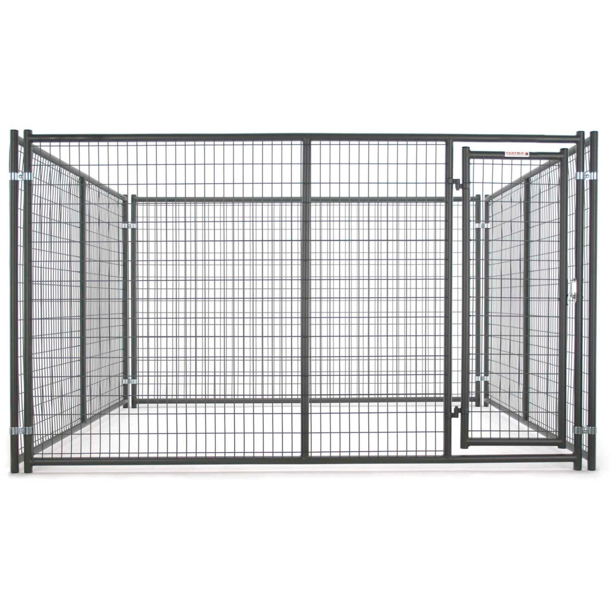 Picture of Tarter Farm & Ranch B2429329 Complete Elite Heavy-Duty Dog Kennel - 6 x 10 x 10 ft. - Gray