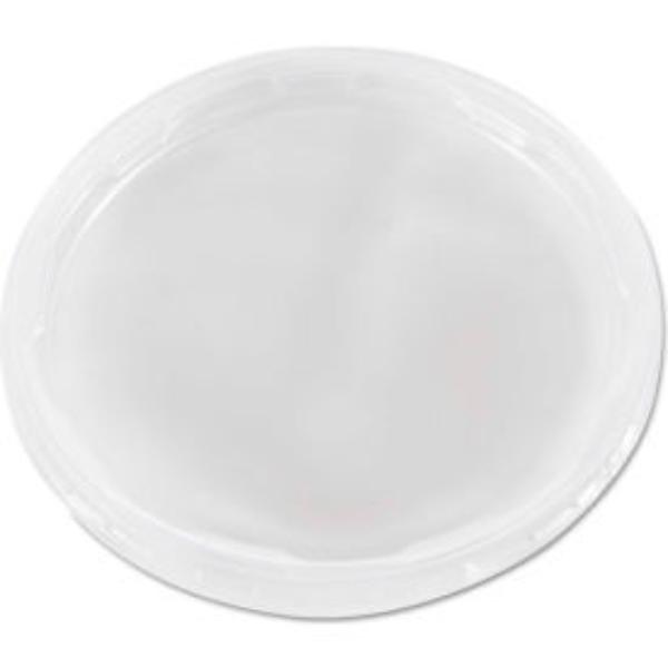 Picture of United Stationers Supply B1601384 Plug-Style Deli Container Lids - Clear - Pack of 500
