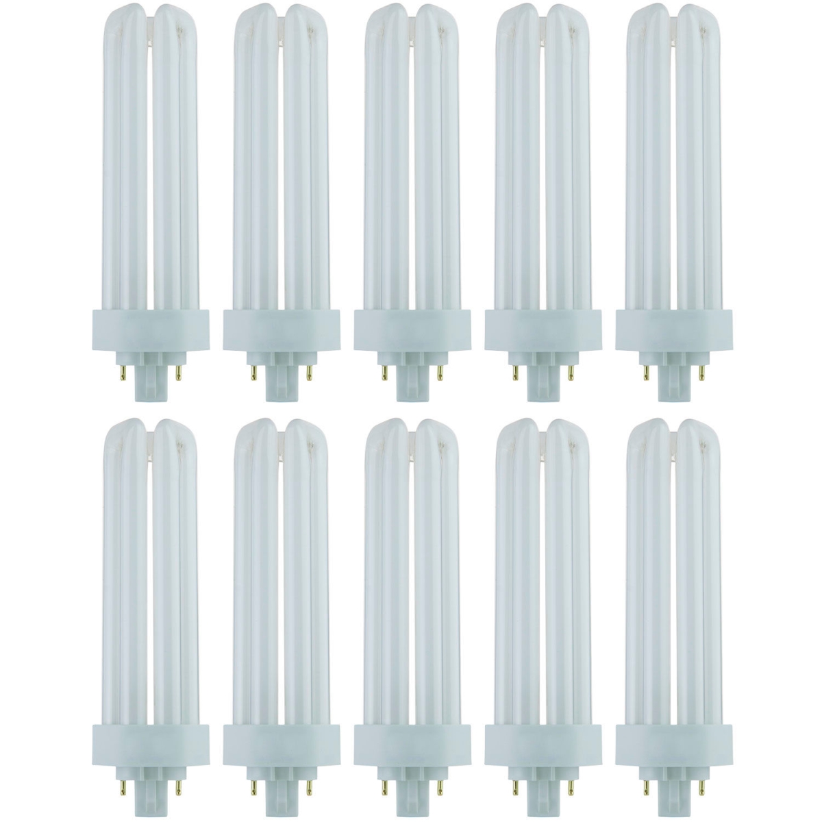 PLT Fluorescent Bulb - Warm White - 42W - Pack of 10 - 3200 Lumens