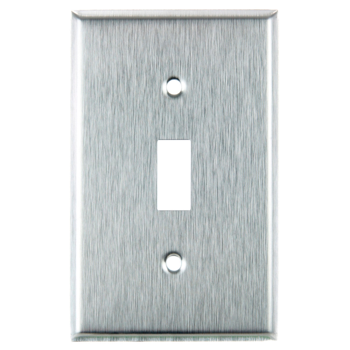 B3167335 Sunlite Toggle Switch Plate - 1-Gang - Silver - Pack of 12