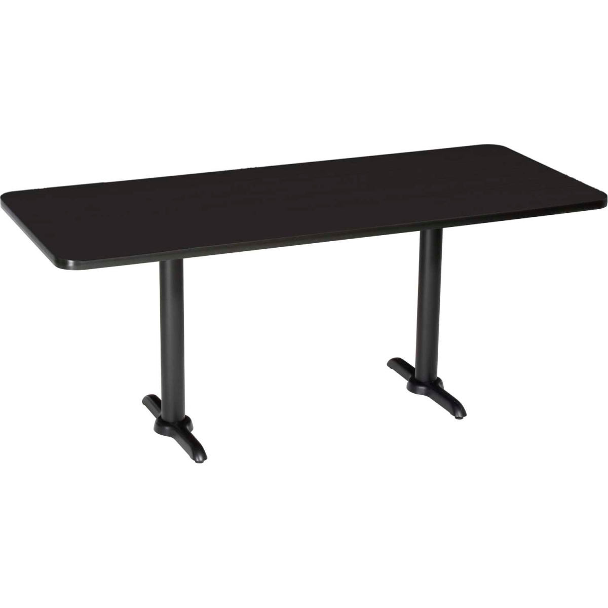Global Industrial 695799BK Interion Counter Height Restaurant Table - 60 x 30 in. - Black