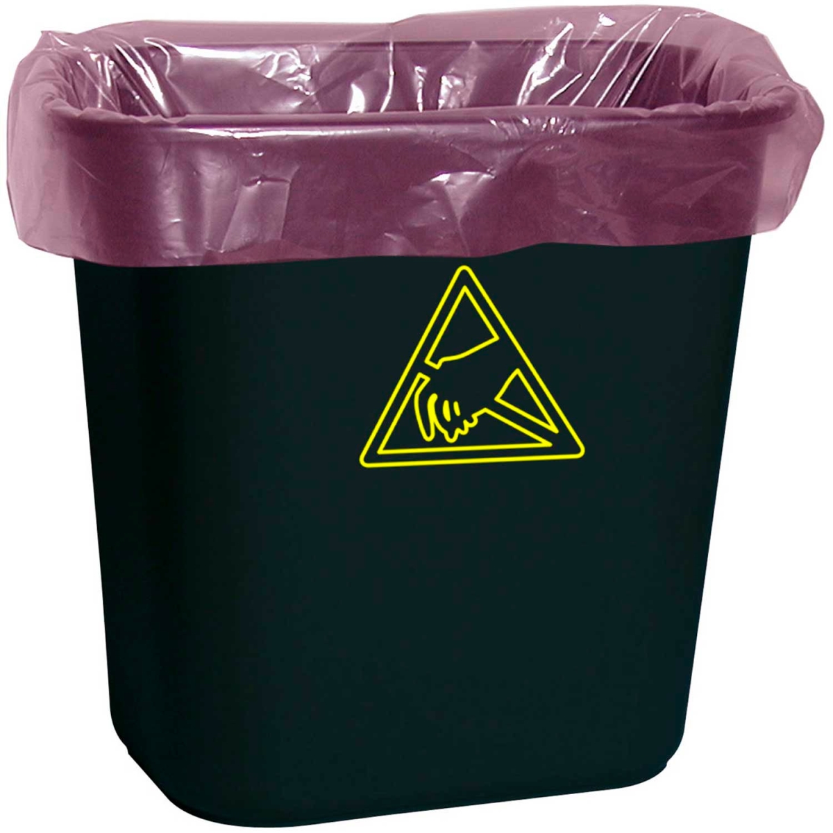 Anti-Static Liners - Pink - 7-10 Gallon - 100 Liners - 2 Mil Thickness