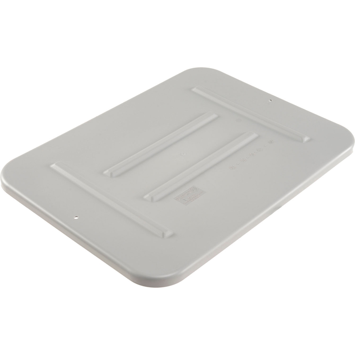 493682GY Lid for Small Plastic Bus Tub - 20 x 15 in. - Gray