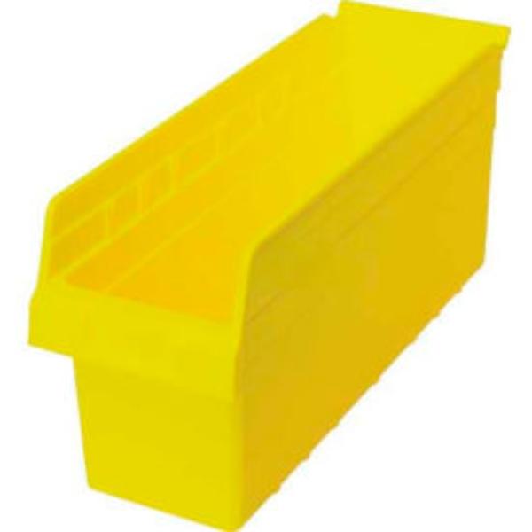 Nesting Shelf Bin - Yellow - 6.625 x 17.87 x 8 in. - Durable Design