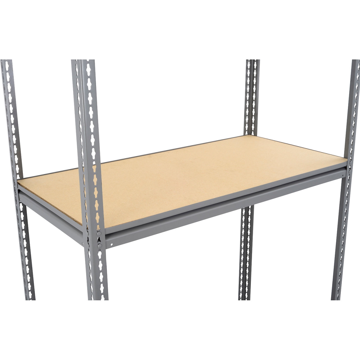 Heavy Duty Boltless Shelving - Gray - 48 x 24 in. - Wood Deck - 1500 lb Capacity