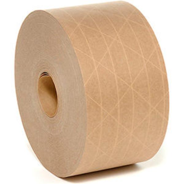 Hi-Tech Water Activated Tape - Tan - 3 in. x 450 ft. - 5 Mil - Eco-Friendly