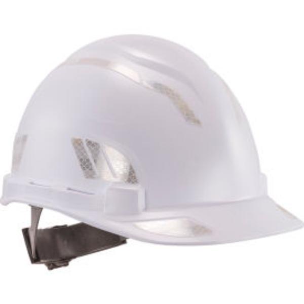 B3168588 Skullerz 8961 Single Reflective Hard Hat & Safety Helmet Sticker Kit - White