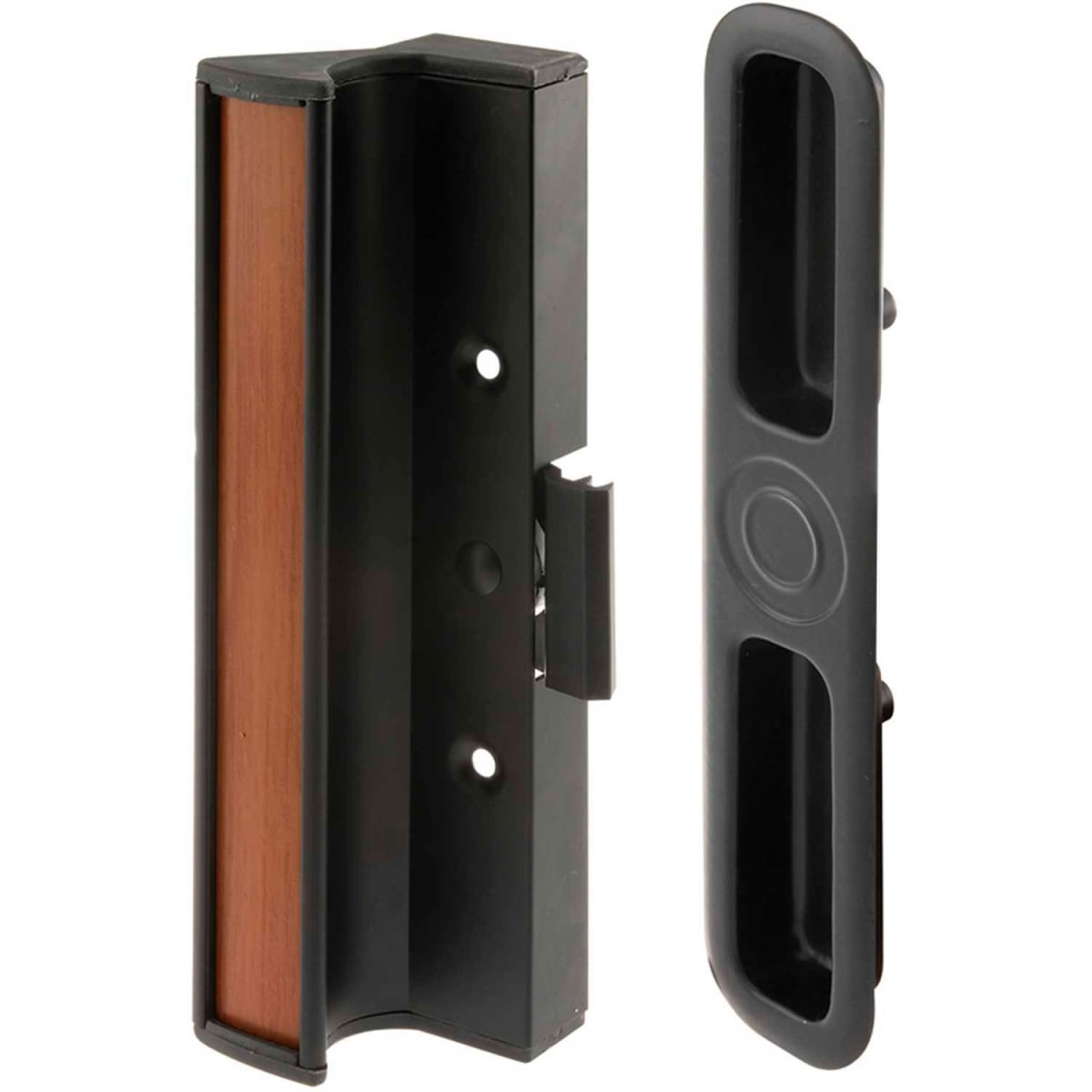 C 1201 Sliding Door Handle Set - Black - Aluminum Construction - Flush Design