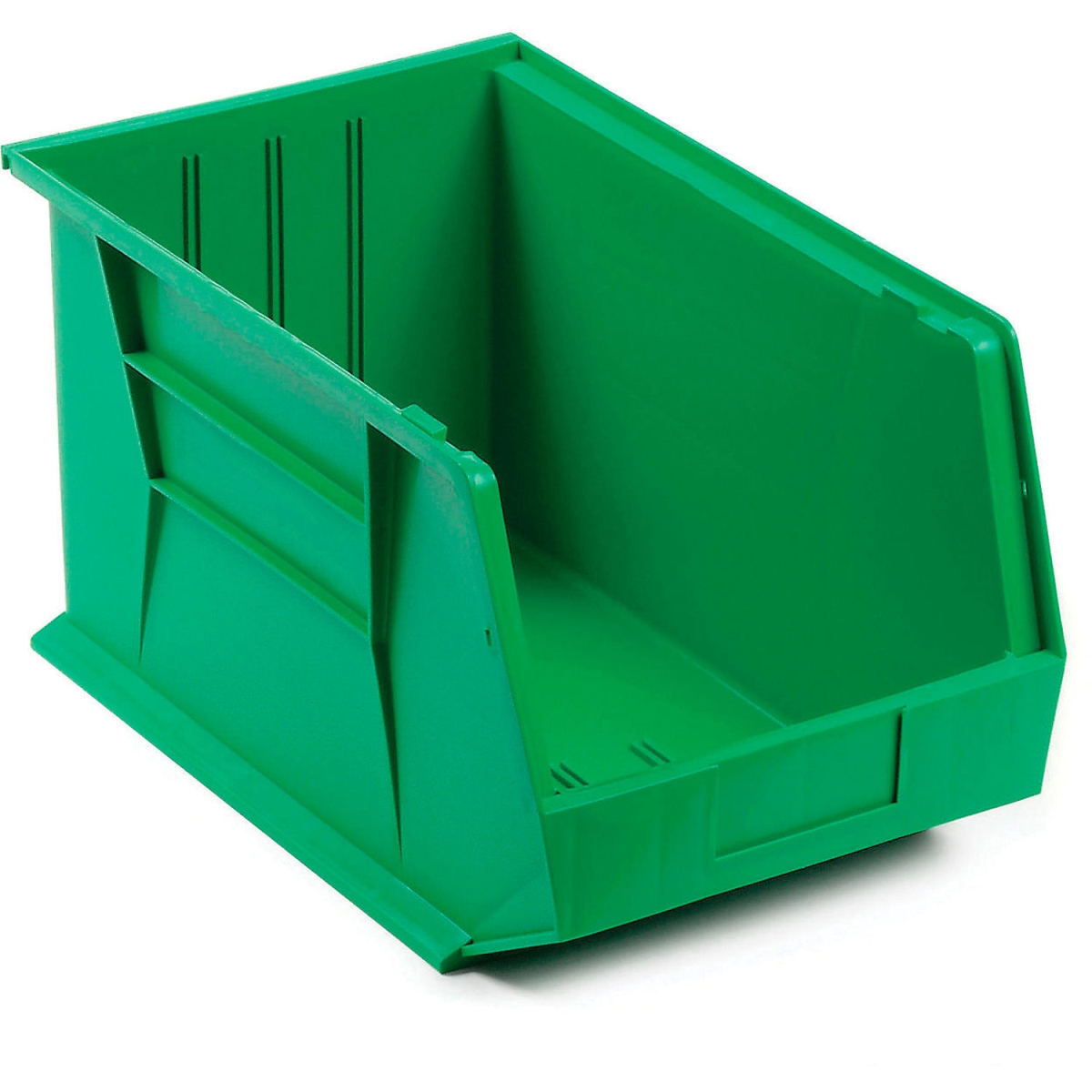 550117GN Premium Plastic Hang & Stack Bin - 16 x 11 x 8 in. - Green