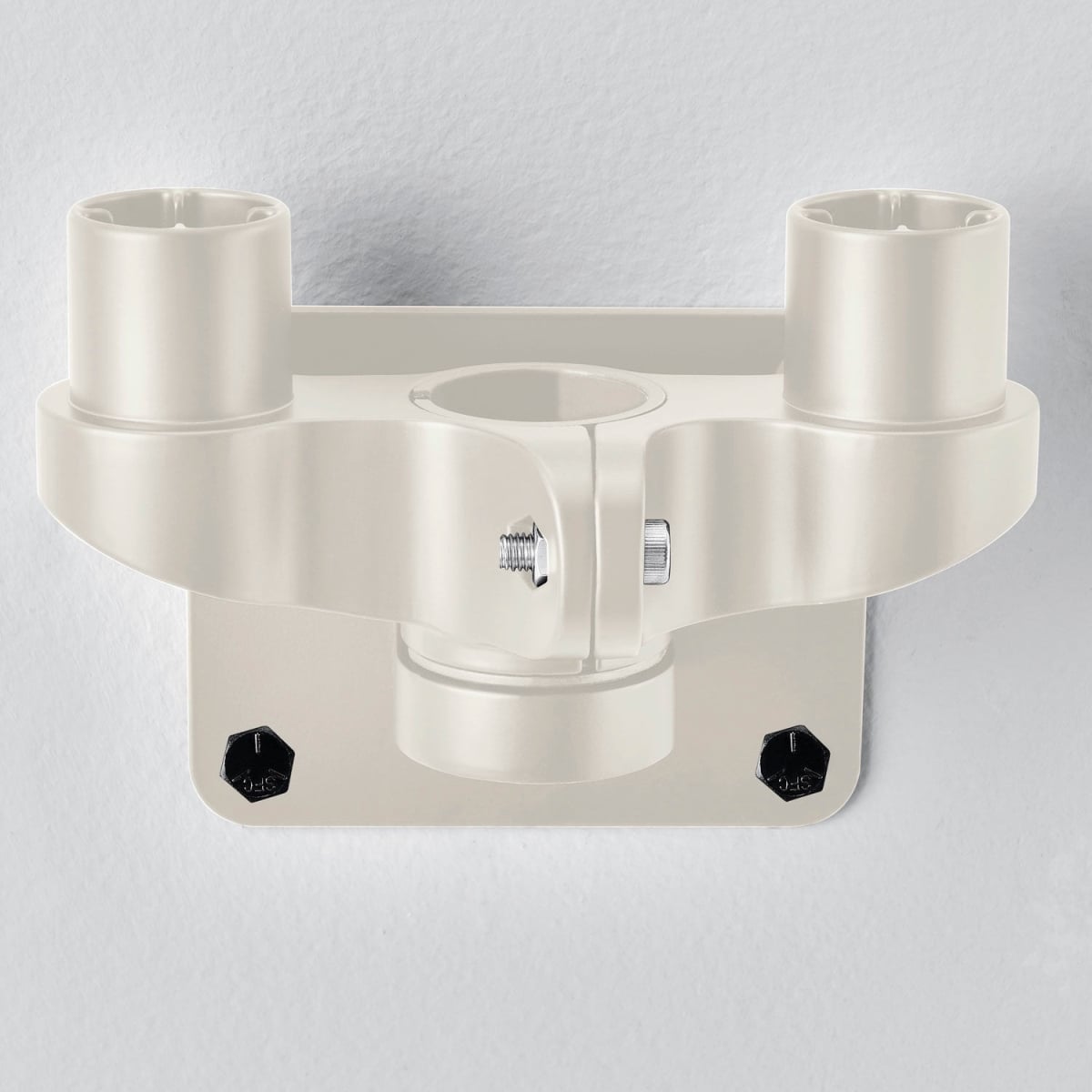 Global Industrial 436947BG Dual Arm Adaptor for Fixed Height or Gas Spring Monitor Arms - Beige