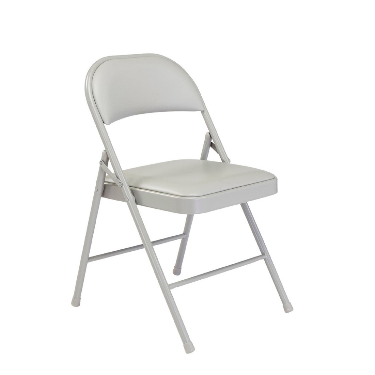 Picture of Global Industrial 607863GY Interion Folding Chair - Vinyl - Gray