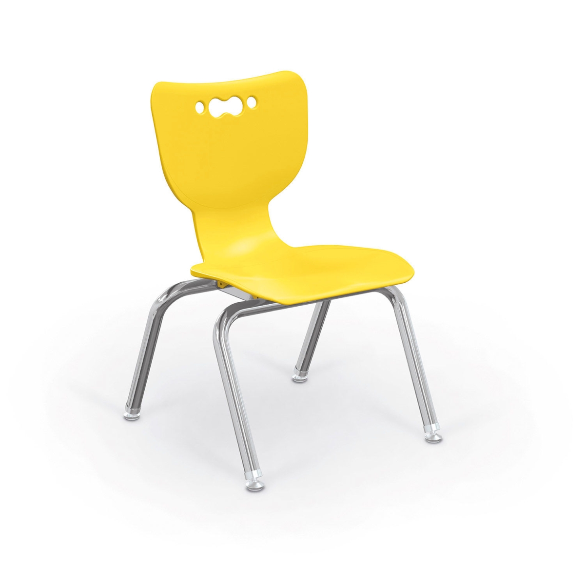 Picture of Balt B2300684 Hierarchy 12 in. Plastic Classroom Chair&#44; Chrome - Yellow