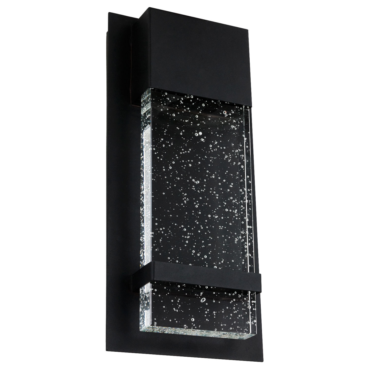 B3123114 13.75 x 6.5 in. Sunlite LED Wall Sconce with Rain Glass Panel - 12W - 5000K - Black & Super White