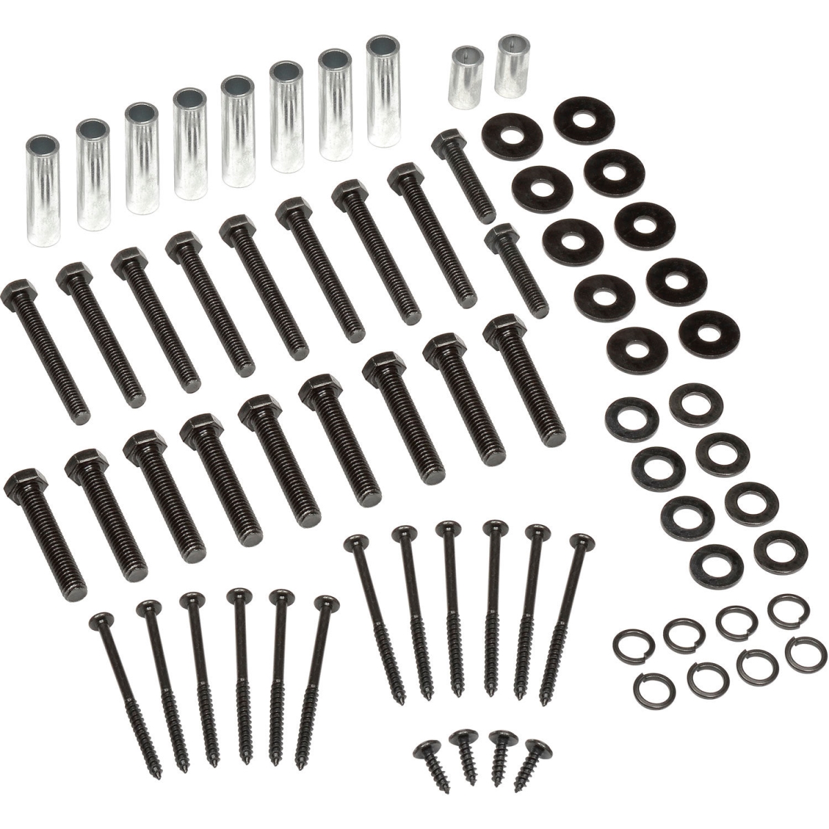 Global Industrial 319354 Hardware Kit for Workbench Legs - Black