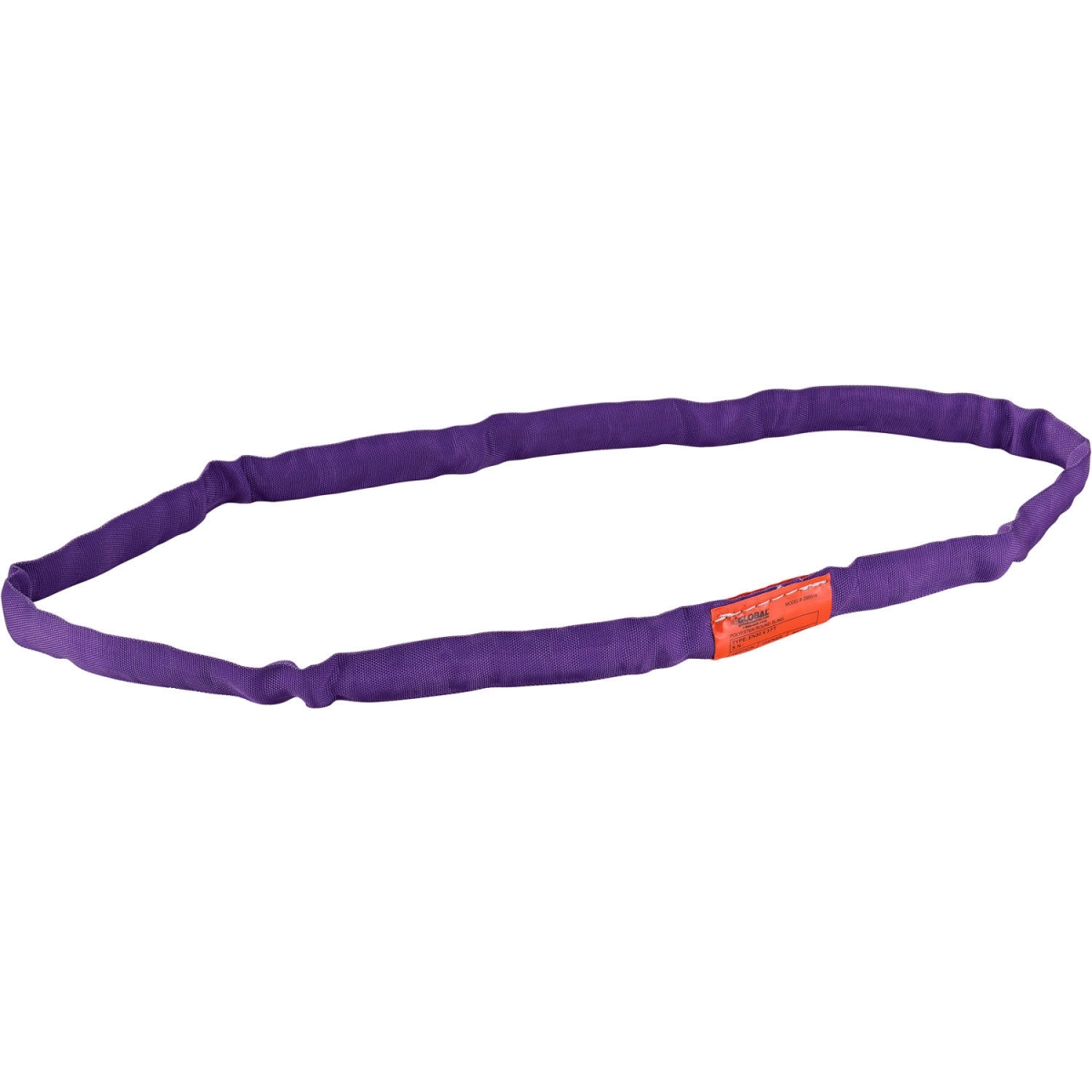 Global Industrial 298514 3 ft. Polyester Round Sling - Endless - Purple - 2600-2100-5200 lbs
