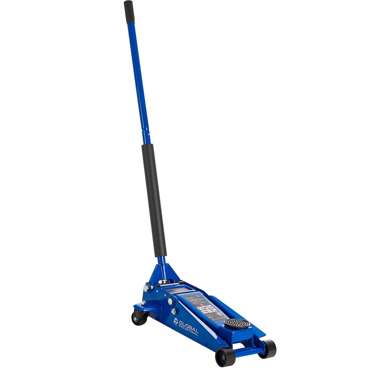Global Industrial 133785 3 Ton Floor Jack - Dual Pump - Blue