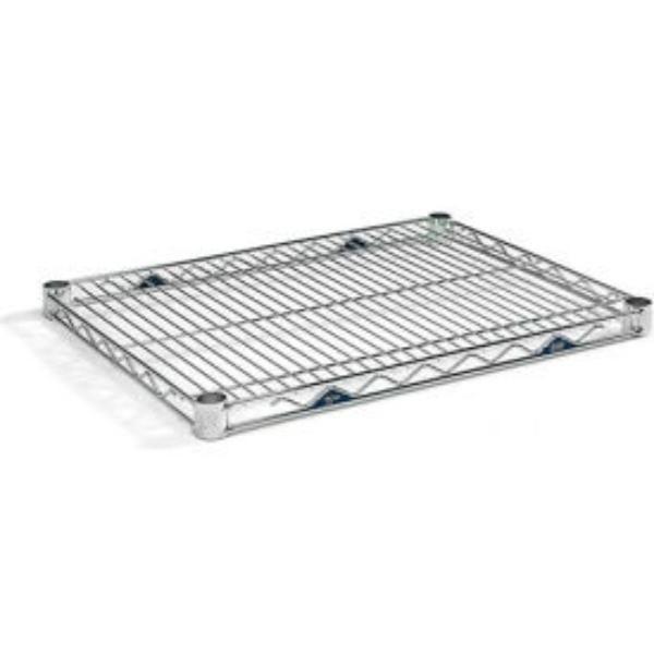 Metro 2436BR Super Erecta Brite Zinc Wire Shelf - 36W x 24D, Brite Finish, Silver
