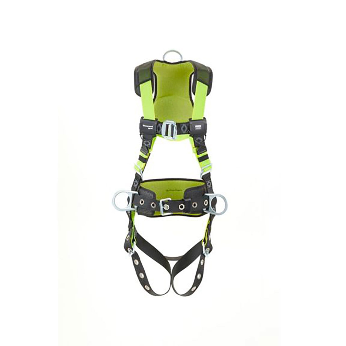B3150318 Honeywell Miller H500 Construction Comfort Harness with Front D-Ring - Quick Connect - Small & Medium - Green