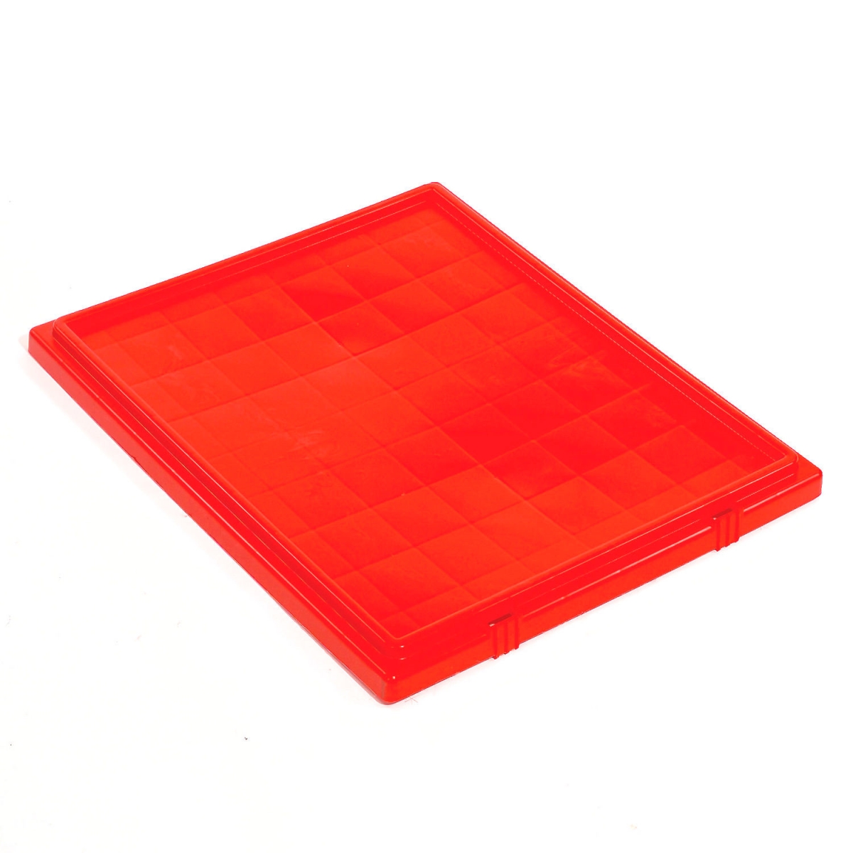 Global Industrial 5268602 Lid LID241 for Stack & Nest Storage Container SNT240 - Red