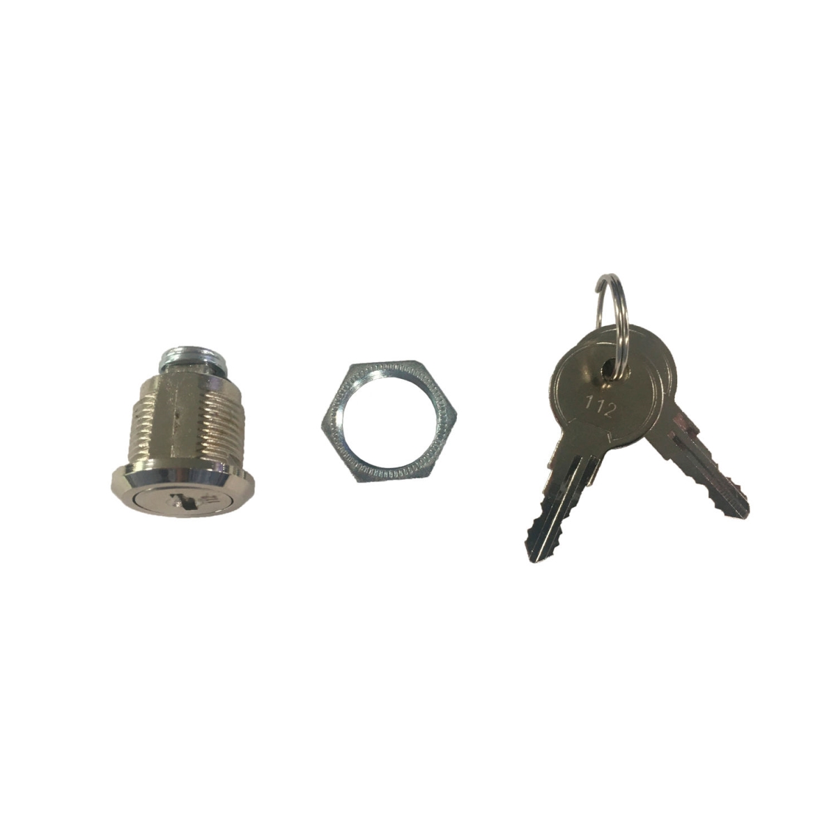 Global Industrial RP9032 Replacement Key Lock set with Keys for Workbench Cabinets - No. 112