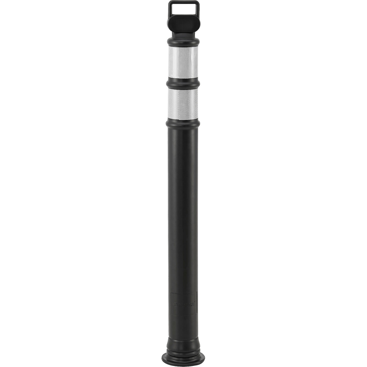 Reflective Delineator Post - Black - 49 in. - Highly Visible Safety Marker