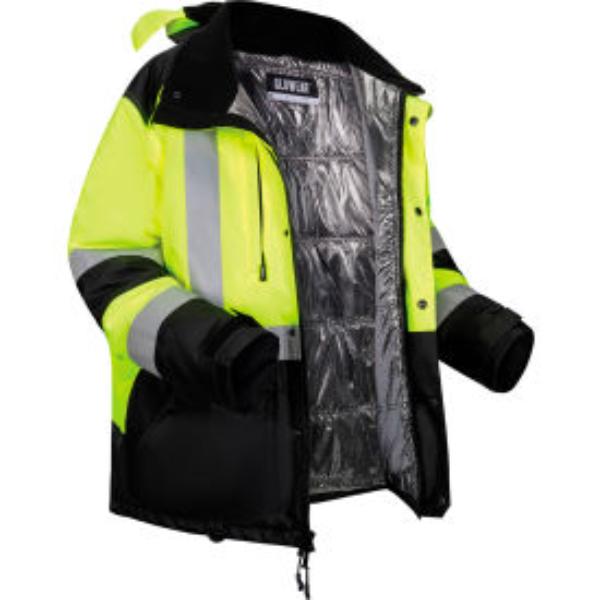 B3178564 GloWear 8390 Hi-Vis Jacket with Heat Reflective Lining - Class 3 - 4XL - Lime