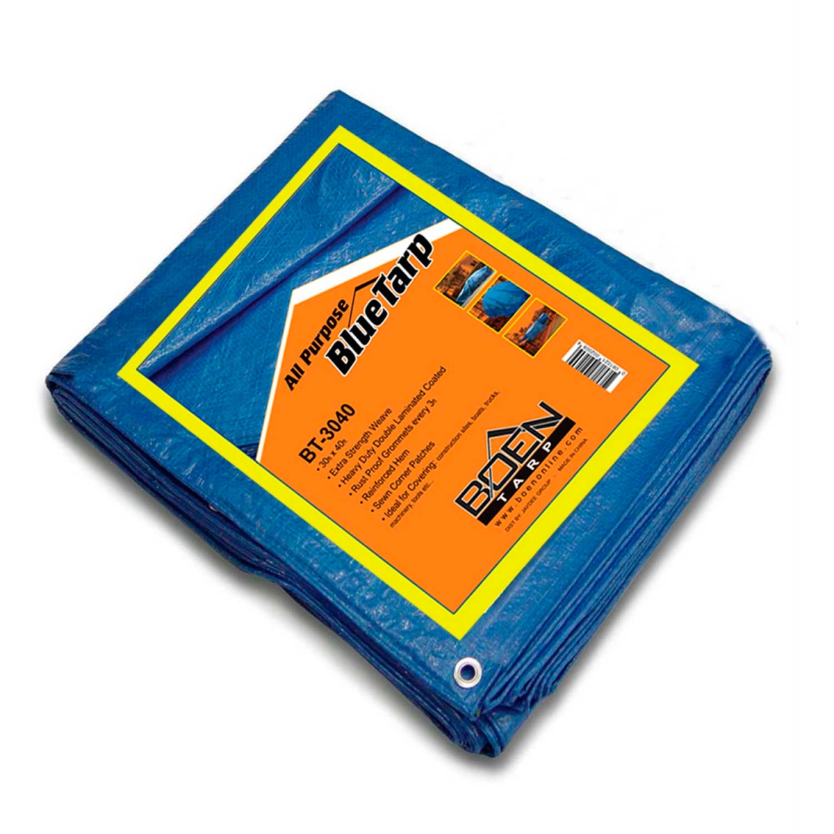 B1501742 BT-3040 Boen All Purpose Tarp - 30 x 40 ft. - Blue