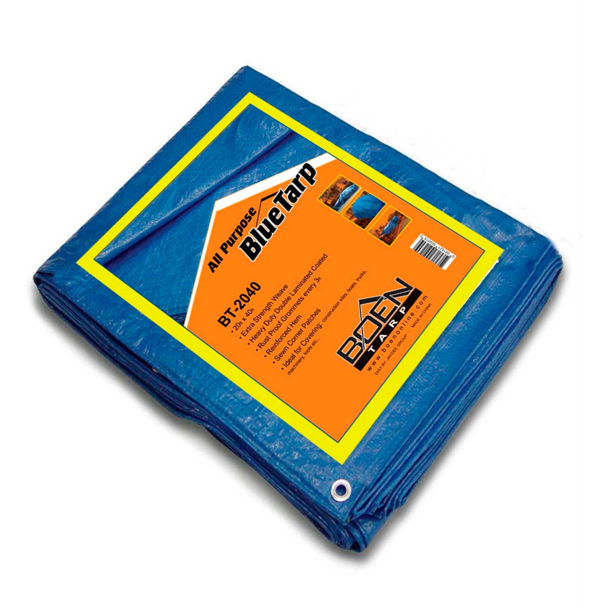 B1501731 BT-2040 Boen All Purpose Tarp - 20 x 40 ft. - Blue